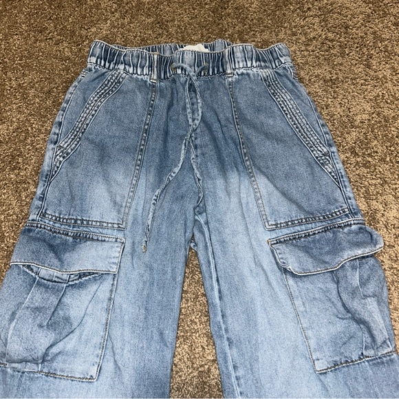 HABITUAL Jeans Women S  Cargo Barrel Skater Festival Grunge Soft Travel Comfort - Picture 2 of 11